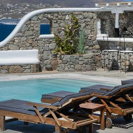 Willa Patron Pool Sunset Mykonos Town